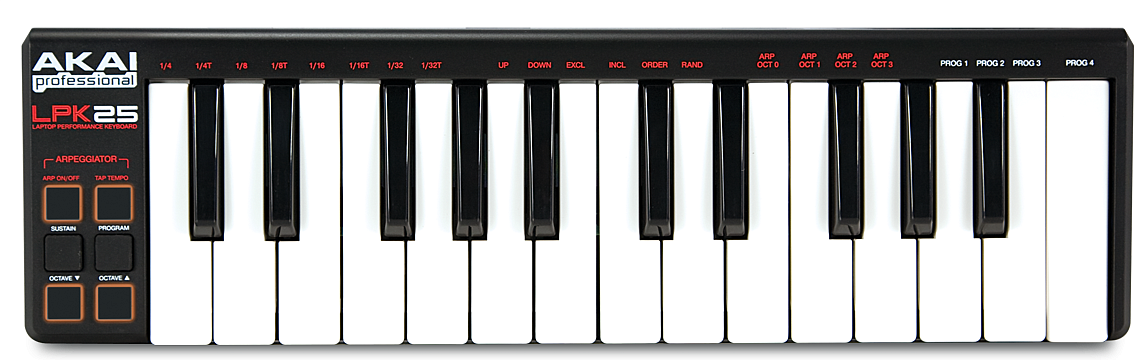 AKAI PRO LPK25 миди-клавиатура – фото 13